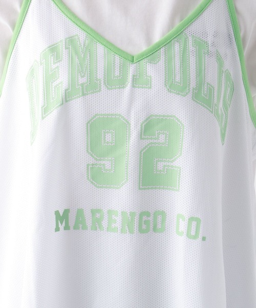 repipi armario(レピピ アルマリオ)の「メッシュロゴオーバーキャミ(キャミソール・キッズ・イエロー/ホワイト/ブルー・LARGE/MEDIUM)」の6枚目の写真