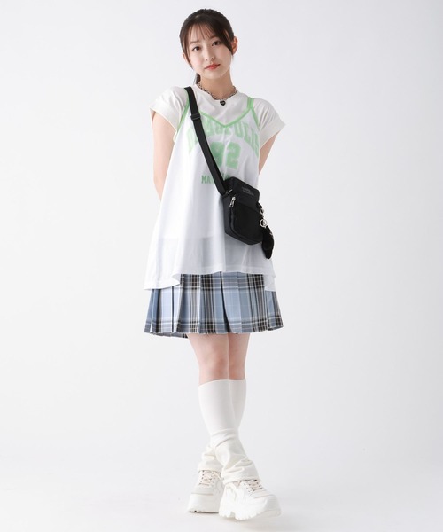 repipi armario(レピピ アルマリオ)の「メッシュロゴオーバーキャミ(キャミソール・キッズ・イエロー/ホワイト/ブルー・LARGE/MEDIUM)」の22枚目の写真