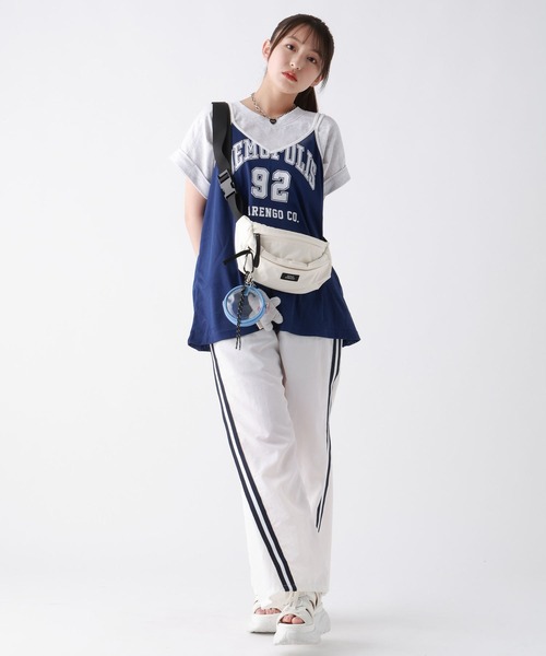 repipi armario(レピピ アルマリオ)の「メッシュロゴオーバーキャミ(キャミソール・キッズ・イエロー/ホワイト/ブルー・LARGE/MEDIUM)」の9枚目の写真