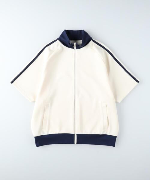 Right-on(ライトオン)の「Other(ソノタ)半袖トラックジャケット(カーディガン/ボレロ・レディース・ブラック/オフホワイト・M/L)」の21枚目の写真