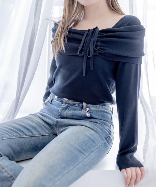 clear（クリア）の「《お気に入り数1万人突破》ミドルライズフレアデニムパンツ【低身長対応／サイズ展開あり】（デニムパンツ・レディース・ライトブルー/ブルー/ブラック/ブルー系その他/インディゴブルー・M/S/XS/PS）」の12枚目の写真