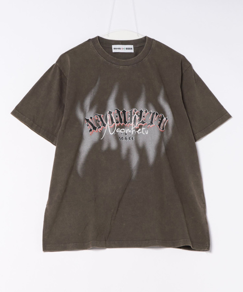 HOOK（フック）の「HOOK -select-　英字プリントウォッシュビッグTEE (SS)（Tシャツ/カットソー・メンズ・ダークグリーン/グレー・M/L/XL）」の18枚目の写真
