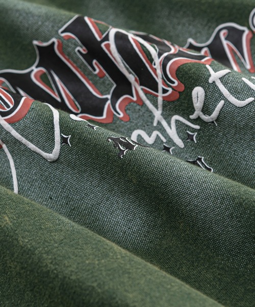 HOOK（フック）の「HOOK -select-　英字プリントウォッシュビッグTEE (SS)（Tシャツ/カットソー・メンズ・ダークグリーン/グレー・M/L/XL）」の13枚目の写真