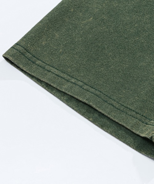 HOOK（フック）の「HOOK -select-　英字プリントウォッシュビッグTEE (SS)（Tシャツ/カットソー・メンズ・ダークグリーン/グレー・M/L/XL）」の14枚目の写真