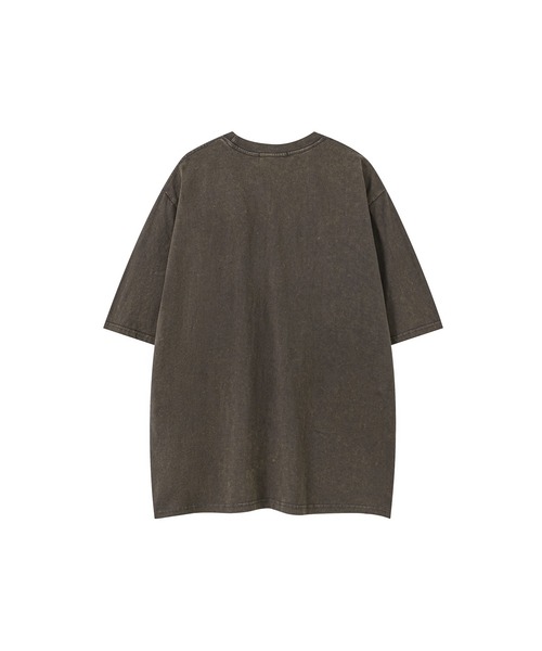 HOOK（フック）の「HOOK -select-　英字プリントウォッシュビッグTEE (SS)（Tシャツ/カットソー・メンズ・ダークグリーン/グレー・M/L/XL）」の7枚目の写真