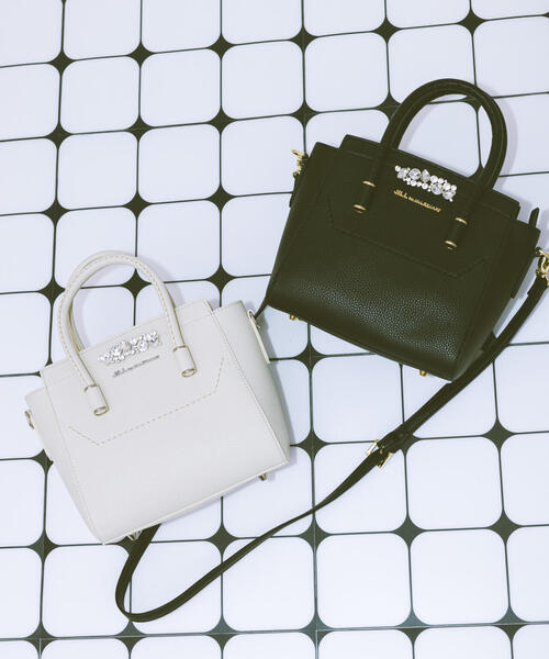 JILL by JILLSTUART ビジュー付きハンドバッグ JILL STUART あすつく ジルバイジルスチュアート jill by