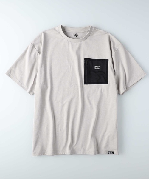 CAMP7（キャンプセブン）の「【CAMP7】【水陸両用】ポケット付き半袖Tシャツ（Tシャツ/カットソー・メンズ・ホワイト/ダークグレー/オリーブ/グレー・S/L/XL/M）」の3枚目の写真