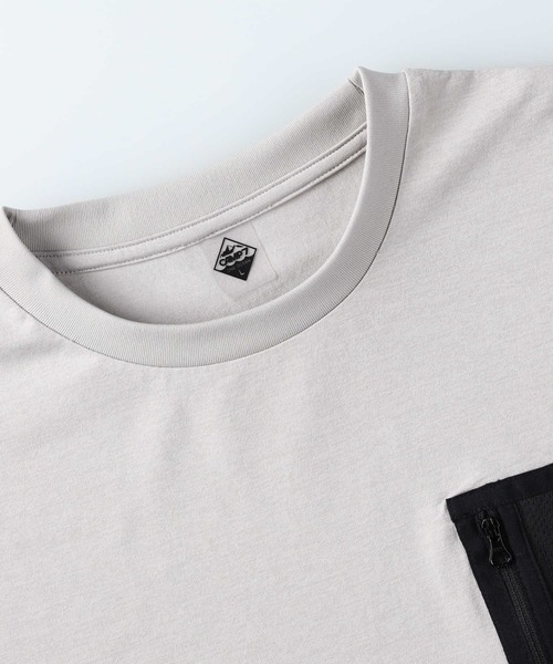 CAMP7（キャンプセブン）の「【CAMP7】【水陸両用】ポケット付き半袖Tシャツ（Tシャツ/カットソー・メンズ・ホワイト/ダークグレー/オリーブ/グレー・S/L/XL/M）」の7枚目の写真