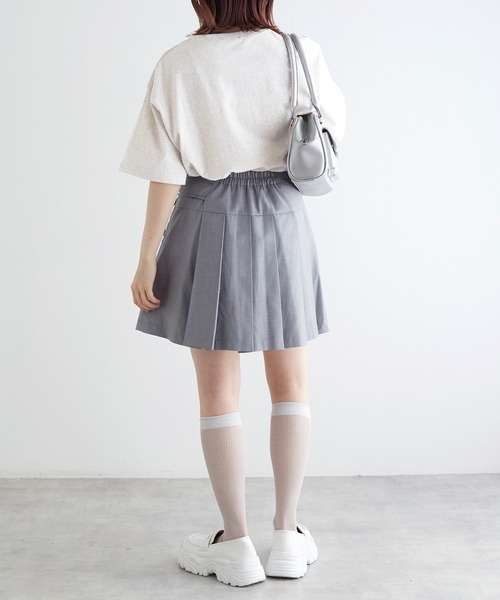 w closet(ダブルクローゼット)の「リボンプリントTEE(Tシャツ/カットソー・レディース・オートミール/スミクロ/オフホワイト・FREE)」の19枚目の写真