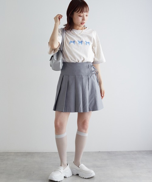 w closet（ダブルクローゼット）の「リボンプリントTEE（Tシャツ