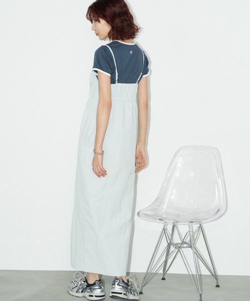 HOLIDAY ピンク レイヤードワンピース Auntie Rosa Holiday（アンティローザホリデー）の「フロントZIP