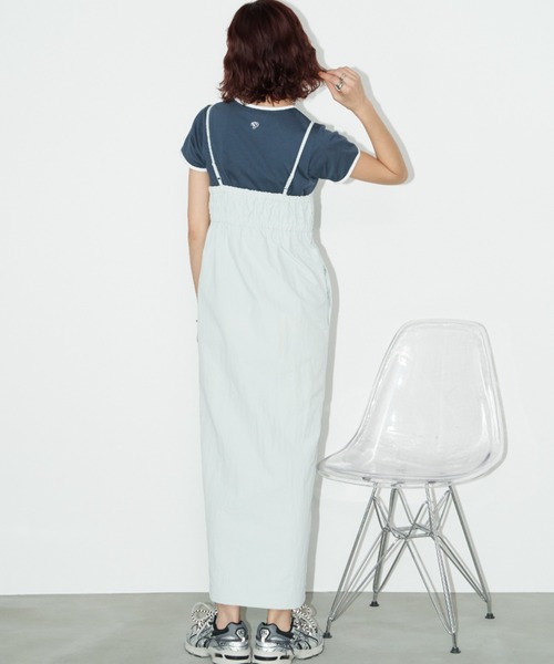 HOLIDAY ピンク レイヤードワンピース FRONT ZIP BUSTIER LAYERED ONEPIECE 3CODE !! #フロントzip