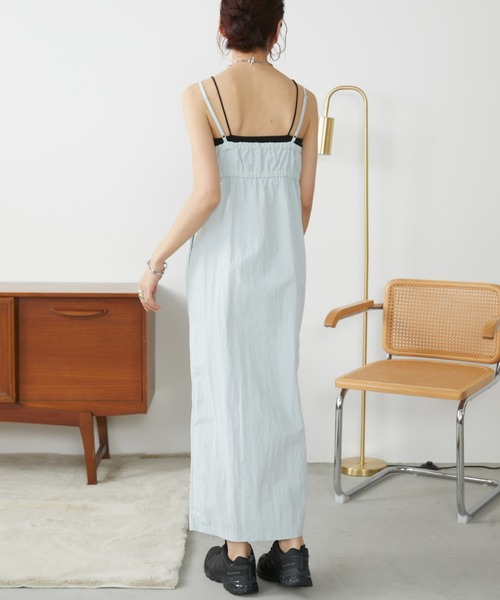 Auntie Rosa Holiday(アンティローザホリデー)の「フロントZIPビスチェレイヤードワンピース / サイズ展開あり(ワンピース・レディース・サックスブルー/ブラック・SMALL/MEDIUM)」の15枚目の写真