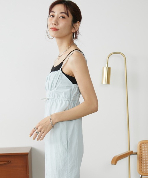 Auntie Rosa Holiday(アンティローザホリデー)の「フロントZIPビスチェレイヤードワンピース / サイズ展開あり(ワンピース・レディース・サックスブルー/ブラック・SMALL/MEDIUM)」の17枚目の写真