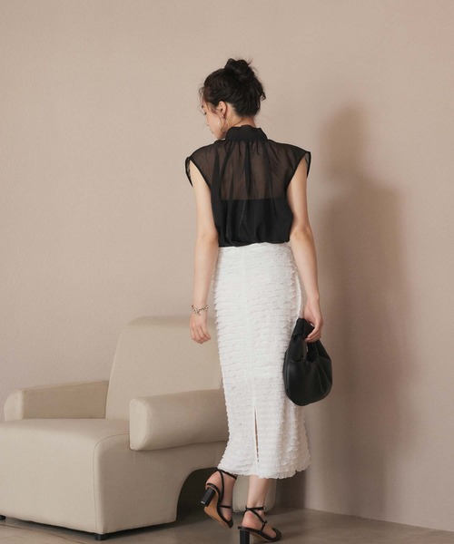 fifth(フィフス)の「フリルスカート(スカート・レディース・ホワイト/グレー/ブラック・M)」の7枚目の写真