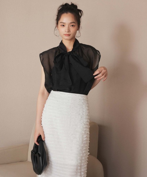 fifth(フィフス)の「フリルスカート(スカート・レディース・ホワイト/グレー/ブラック・M)」の4枚目の写真