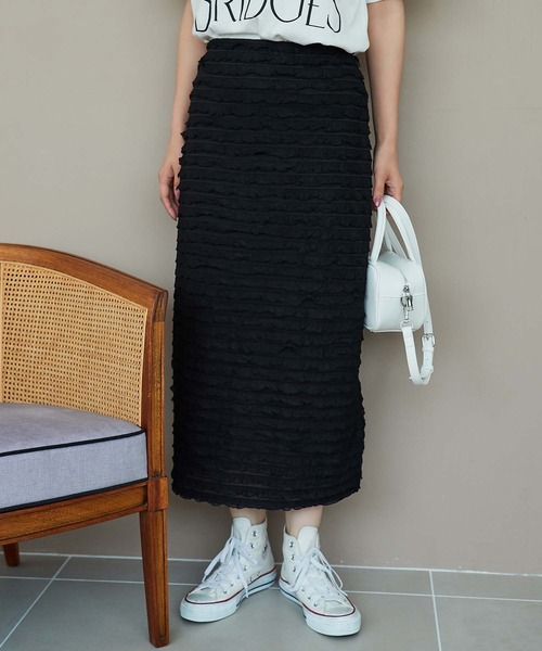 fifth(フィフス)の「フリルスカート(スカート・レディース・ホワイト/グレー/ブラック・M)」の8枚目の写真