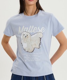 WaiKei | 【UNISEX】Wai Kei/マルチーズイラストT(Tシャツ/カットソー)
