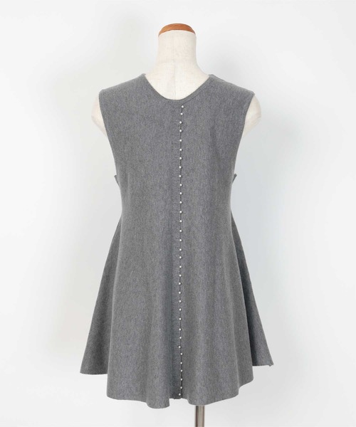 UR'S（ユアーズ）の「パールデザインペプラムニット（タンクトップ・レディース・ネイビー/グレー/ブラック・M/L/S）」の18枚目の写真