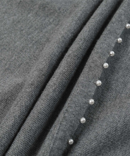 UR'S（ユアーズ）の「パールデザインペプラムニット（タンクトップ・レディース・ネイビー/グレー/ブラック・M/L/S）」の13枚目の写真