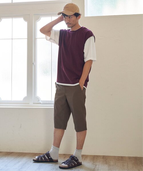 ikka(イッカ)の「【接触冷感/親子コーデ】速乾COOLフェイクベストTシャツ(Tシャツ/カットソー・メンズ・ワイン/チャコールグレー/グリーン・XL/M/S/L)」の6枚目の写真