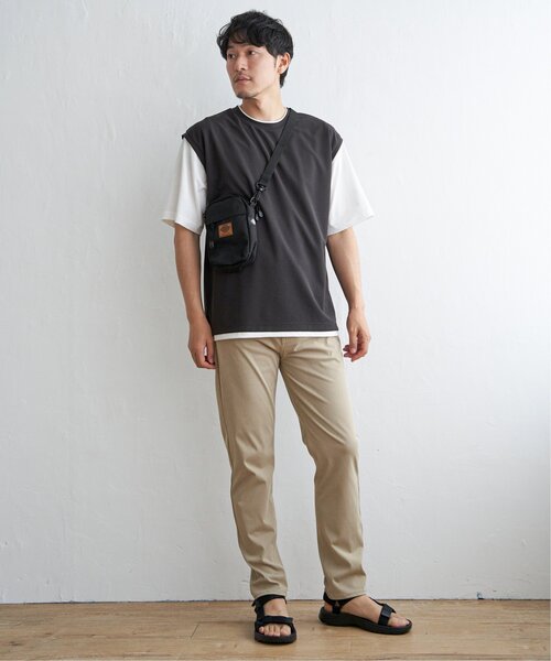 ikka(イッカ)の「【接触冷感/親子コーデ】速乾COOLフェイクベストTシャツ(Tシャツ/カットソー・メンズ・ワイン/チャコールグレー/グリーン・XL/M/S/L)」の11枚目の写真