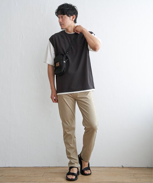 ikka(イッカ)の「【接触冷感/親子コーデ】速乾COOLフェイクベストTシャツ(Tシャツ/カットソー・メンズ・ワイン/チャコールグレー/グリーン・XL/M/S/L)」の12枚目の写真