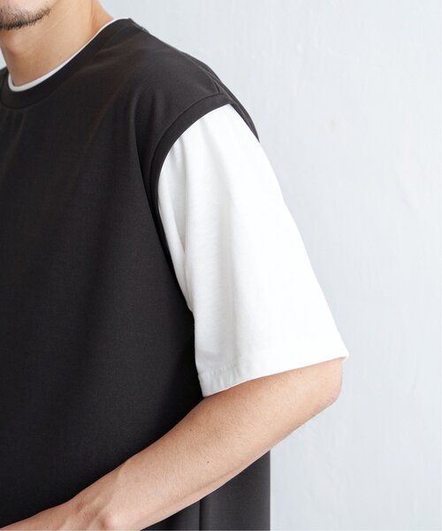 ikka(イッカ)の「【接触冷感/親子コーデ】速乾COOLフェイクベストTシャツ(Tシャツ/カットソー・メンズ・ワイン/チャコールグレー/グリーン・XL/M/S/L)」の16枚目の写真