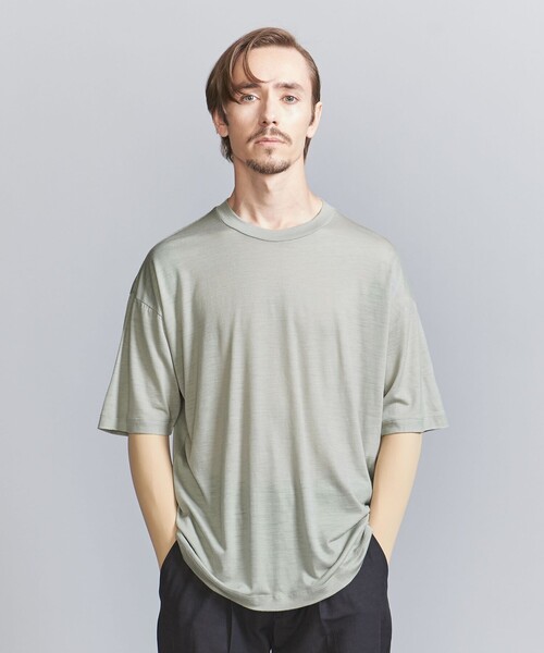 【MD.GRAY】ウールラボ シアー スラブ Tシャツ ウールラボ シアー スラブ Tシャツ
