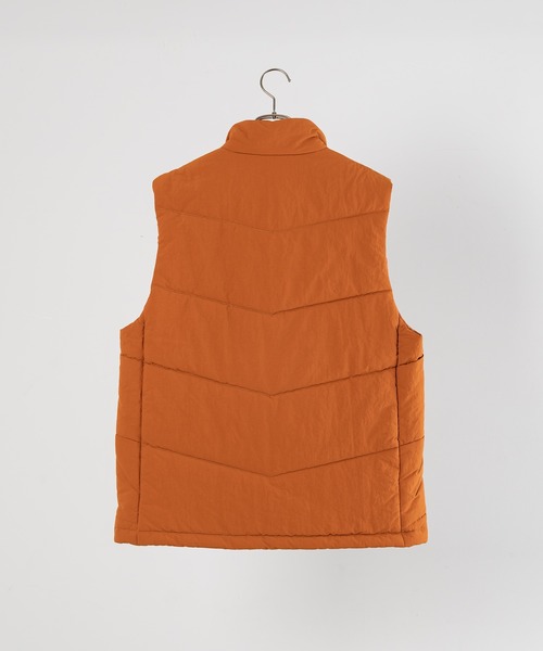 YOEL(ヨエル)の「YOEL - Nylon padded vest / ナイロンパデットベスト(ベスト・メンズ・テラコッタ/ブラック・MEDIUM/LARGE)」の7枚目の写真