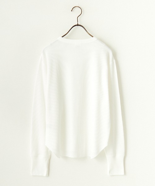 HEALTHKNIT/ヘルスニット] 別注 クルーネック ワッフルボーダーT