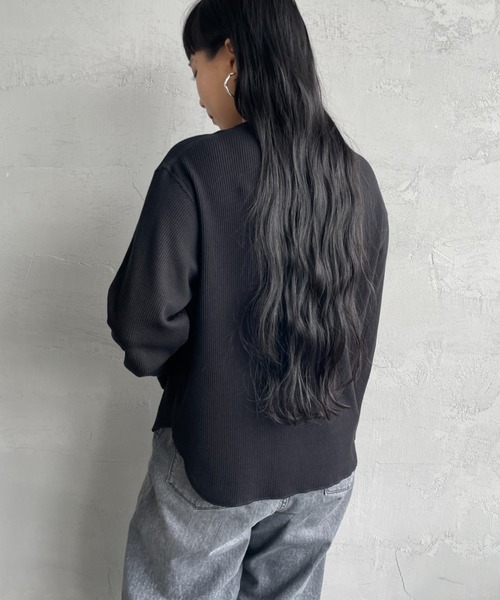 GOOD PEOPLE ニットポロ カットソー 23秋冬 SALE- Suvin High Gauge Knit Oversized L/S Polo – Graphpaper