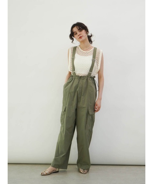 FIKA.(フィーカ)の「Ribbon open work knit vest(ベスト・レディース・オフホワイト/ブラック・MEDIUM)」の7枚目の写真