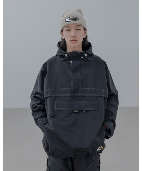 uniform experiment（ユニフォームエクスペリメント）の「ATHLETIC VENTILATION PULLOVER（ブルゾン・メンズ・ブラック・1/2/3/4）」の4枚目の写真
