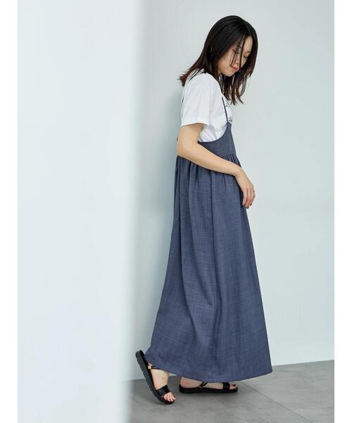 Samansa Mos2 blue（サマンサモスモスブルー）の「リネンライク