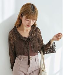 MAJESTIC LEGON | レースカーデ×リボンインナーセット(Tシャツ/カットソー)