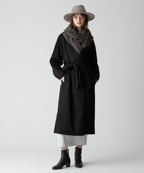 最終お値下げ アルアバイル コート allureville（アルアバイル） トレンチコート コート カシミヤ混リバー