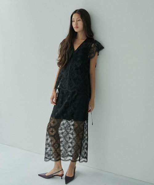 LE CIEL BLEU（ルシェルブルー）の「クロシェレースシャツ / Crochet 