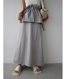 TRUNC | 3WAY Pearl Taffeta Skirt(スカート)