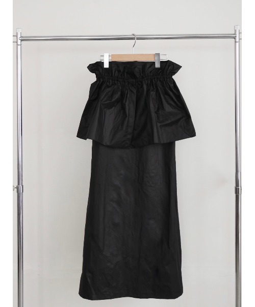 TRUNC(トランクエイティーエイト)の「3WAY Pearl Taffeta Skirt(スカート・レディース・ブラック/グレー・FREE)」の15枚目の写真