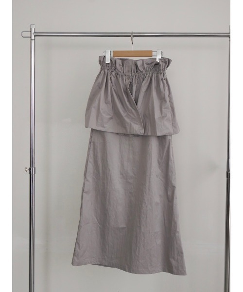 TRUNC(トランクエイティーエイト)の「3WAY Pearl Taffeta Skirt(スカート・レディース・ブラック/グレー・FREE)」の8枚目の写真