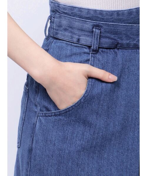 セール】【C】センターパーツホックワイドパンツ（デニムパンツ