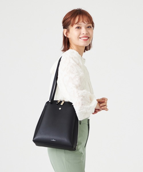 LA BAGAGERIE（ラバガジェリー）の「クイックチェンジ2WAYバッグ（トートバッグ・レディース・ピンク/レッド/マスタード/グレー/ブラック/ライトベージュ/カーキ・FREE）」の19枚目の写真