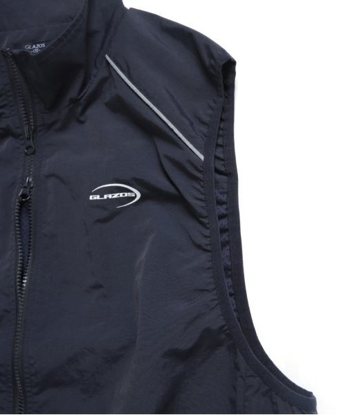 GLAZOS(グラソス)の「【大人向けサイズあり】ロゴジップアップベスト(ベスト・キッズ・ネイビー/ブラック・M/S/LL/L)」の12枚目の写真