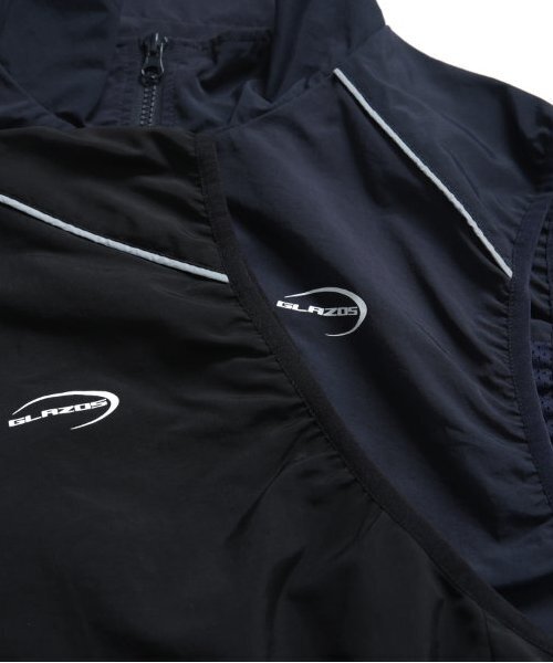 GLAZOS(グラソス)の「【大人向けサイズあり】ロゴジップアップベスト(ベスト・キッズ・ネイビー/ブラック・M/S/LL/L)」の18枚目の写真