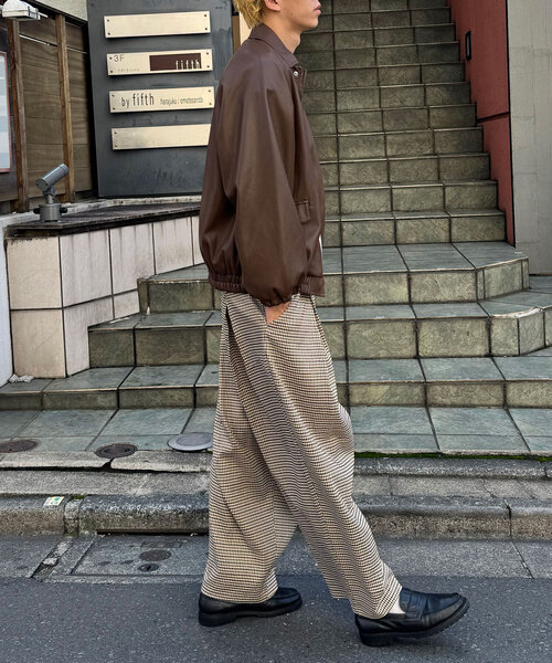 CIAOPANIC（チャオパニック）の「スーパータックワイドスラックス（スラックス・レディース・ネイビー/ブラック/チャコールグレー/ブラウン/アイボリー/グレー・LARGE/MEDIUM/38/40）」の15枚目の写真