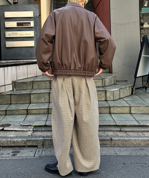 CIAOPANIC（チャオパニック）の「スーパータックワイドスラックス（スラックス・レディース・ネイビー/ブラック/チャコールグレー/ブラウン/アイボリー/グレー・LARGE/MEDIUM/38/40）」の16枚目の写真