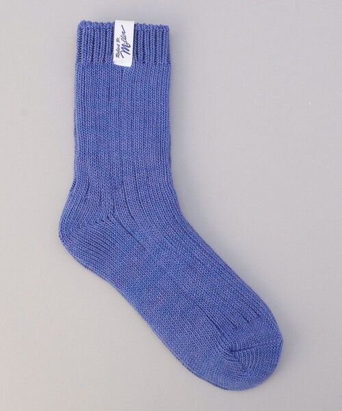 coen（コーエン）の「Robert P．Miller（ロバートピーミラー）カラーリブソックス（ソックス/靴下・レディース・オフホワイト/ダークグリーン/オレンジ/パープル・FREE）」の3枚目の写真