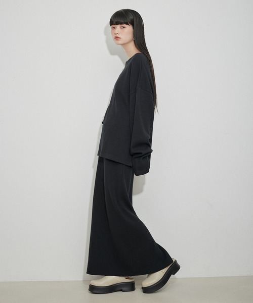 MILLER(ミラー)の「【Miller for ADAM ET ROPE'】別注WAFFLE SKIRT(スカート・レディース・ブラック/パープル/ミント・FREE)」の6枚目の写真