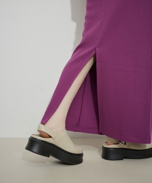 MILLER(ミラー)の「【Miller for ADAM ET ROPE'】別注WAFFLE SKIRT(スカート・レディース・ブラック/パープル/ミント・FREE)」の14枚目の写真